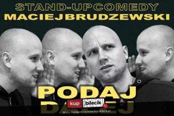 Wrocław Wydarzenie Stand-up Maciej Brudzewski w nowym programie "Podaj dalej"