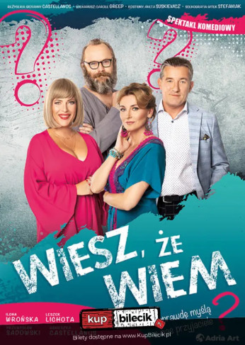 Wrocław Wydarzenie Spektakl Lichota, Wrońska i Sadowski w zwariowanej komedii!