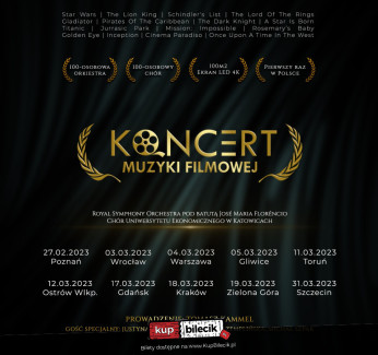 Wrocław Wydarzenie Koncert Koncert Muzyki Filmowej! Po raz pierwszy w Polsce!