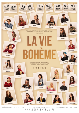 Środa Śląska Wydarzenie Musical La Vie Boheme - musical Średzkiej Sceny Musicalowej