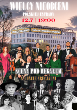 Wrocław Wydarzenie Koncert Wielcy Nieobecni Polskiej Estrady - Od Przybory do Soyki | Scena pod Regałem na tarasie CONCORDIA DE