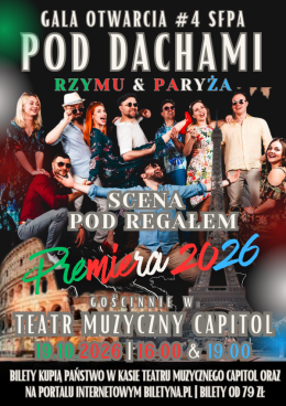 Wrocław Wydarzenie Koncert Gala Koncertowa pt. "Pod dachami Rzymu, Paryża i Wrocławia: Scena pod Regałem & Orkiestra Kameralna"