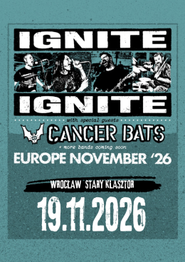Wrocław Wydarzenie Koncert Ignite & Cancer Bats