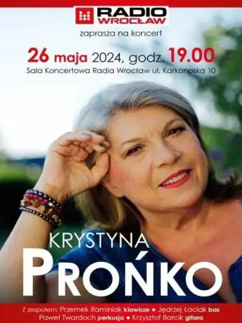 Wrocław Wydarzenie Koncert Krystyna Prońko w Sali Koncertowej Radia Wrocław