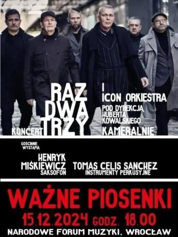 Wrocław Wydarzenie Koncert RAZ DWA TRZY i ICON ORKIESTRA KAMERALNIE
