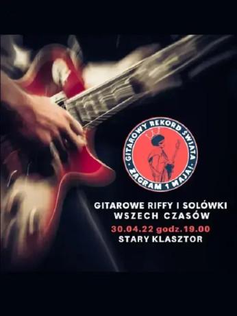 Wrocław Wydarzenie Koncert Gitarowy Rekord Świata 2024 GITAROWE RIFFY I SOLÓWKI WSZECH CZASÓW